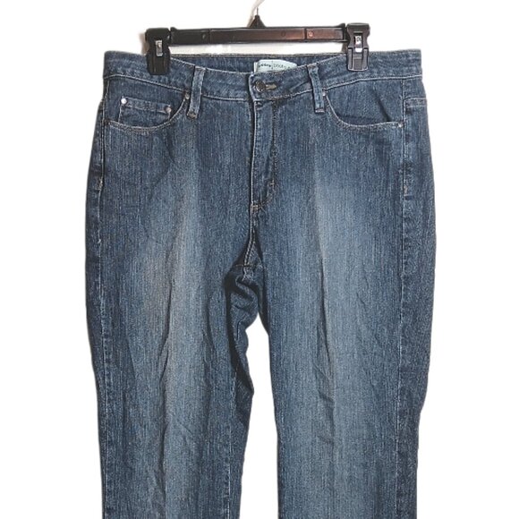 Riders Bootcut Jeans Womens 12 Medium Wash Midrise Relaxed Stretch Retro Denim - Picture 2 of 4
